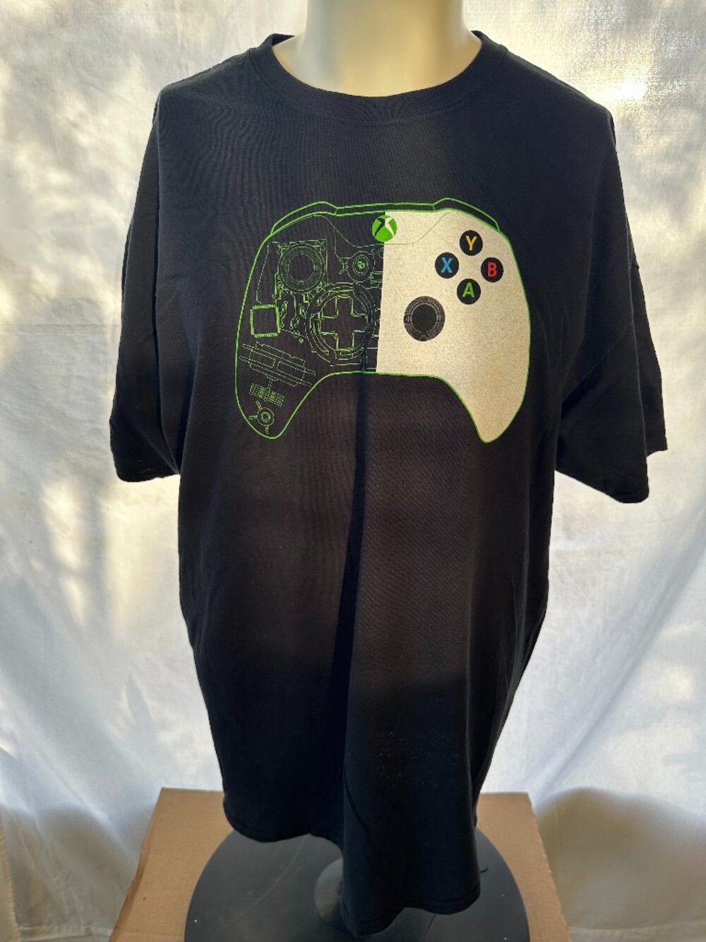Xbox Controller Ripple Junction Microsoft Men's Black T Shirt 2XL XXL
